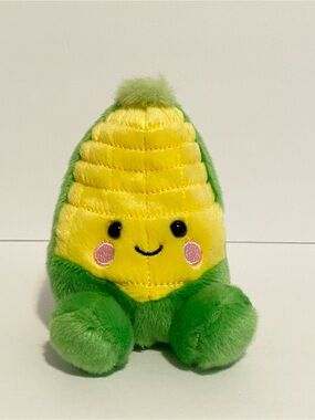 Palm Pals Corn on the Cob Vegetable Kawaii Aurora Plush Stuffed Toy 5” Beanie